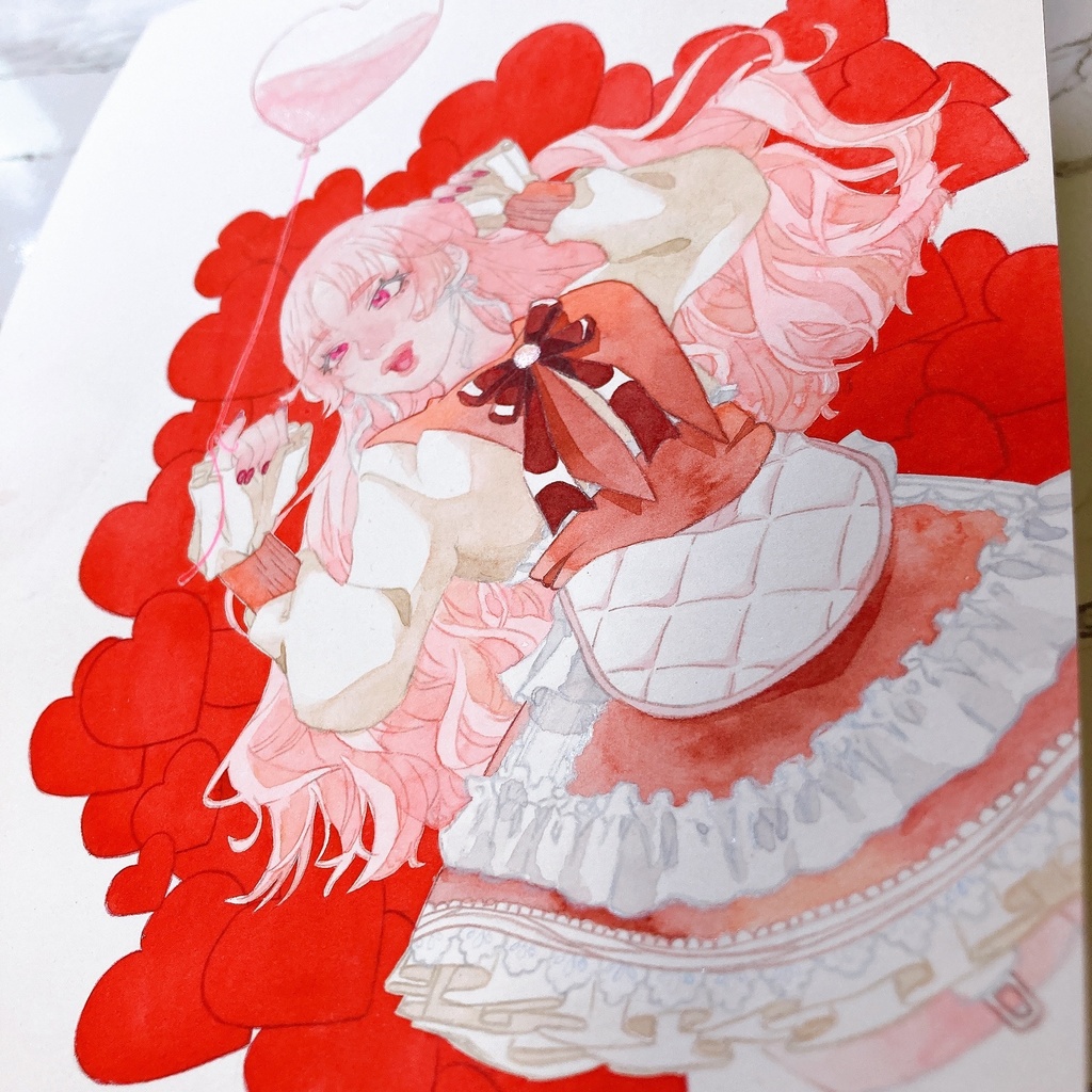 【透明水彩】Love potion💘