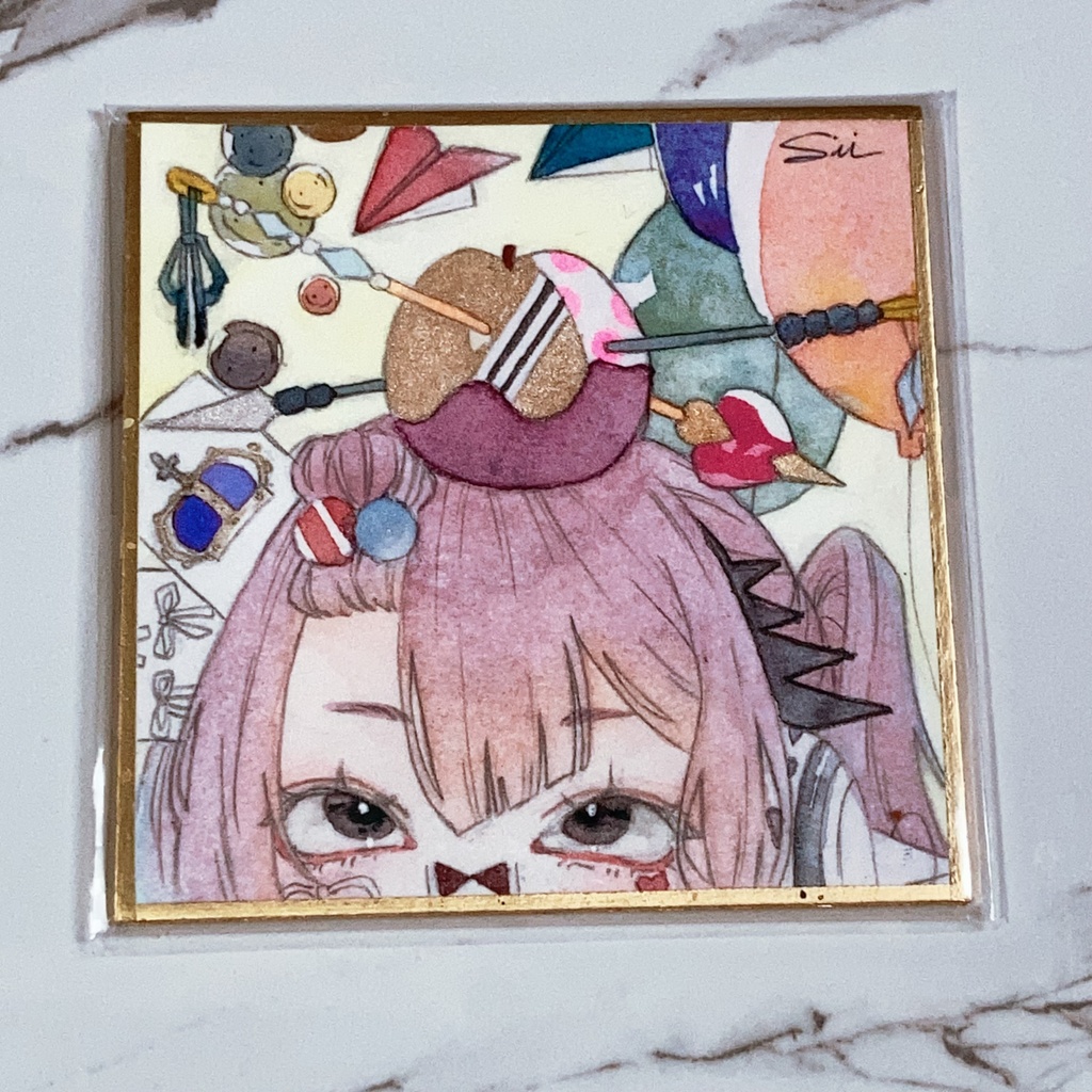 【透明水彩】中2イラストリメイク