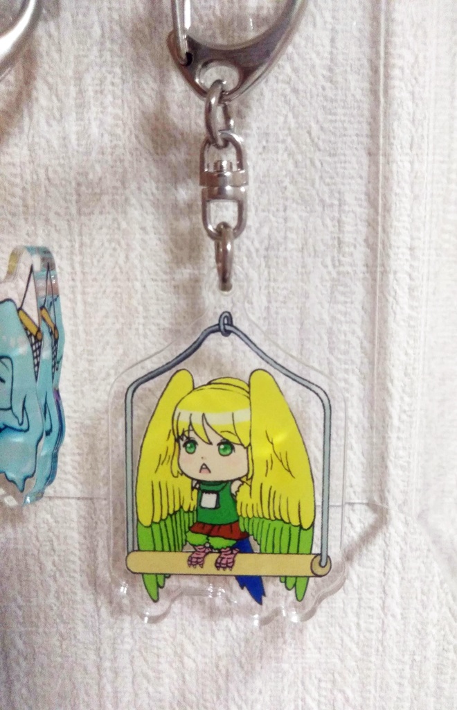 【もんもんすくすく】アクリルキーホルダー(ハーピー)(オマケ付)