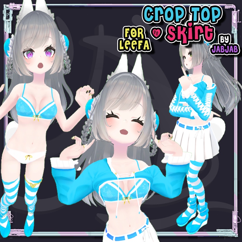 【LEEFAリーファ】❤ Crop Top + Skirt ❤