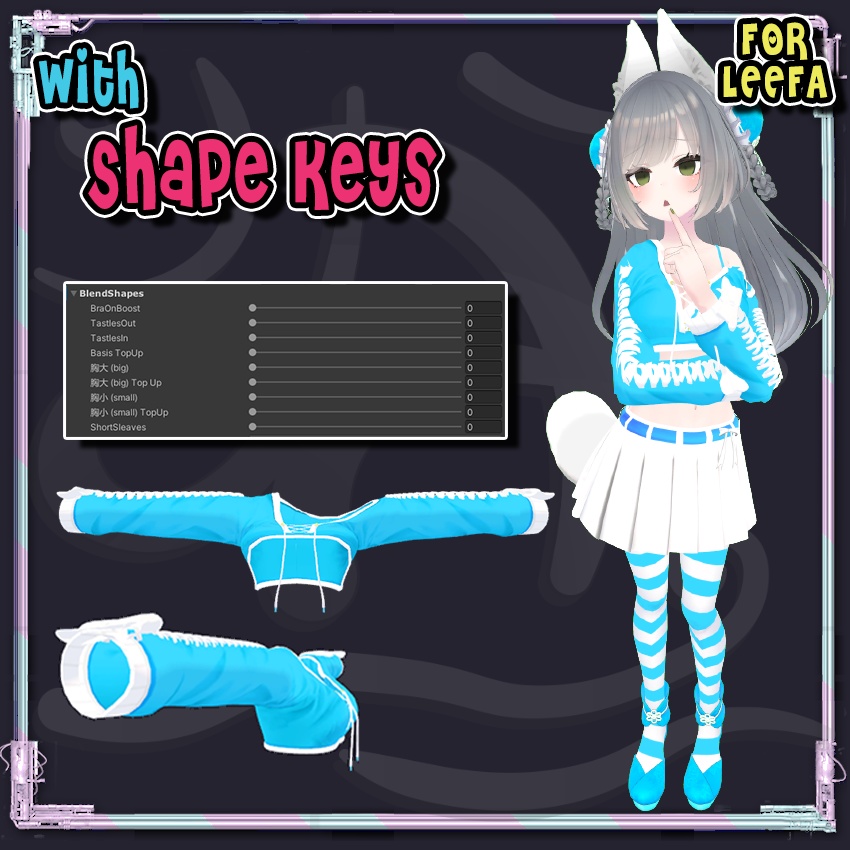 【LEEFAリーファ】❤ Crop Top + Skirt ❤