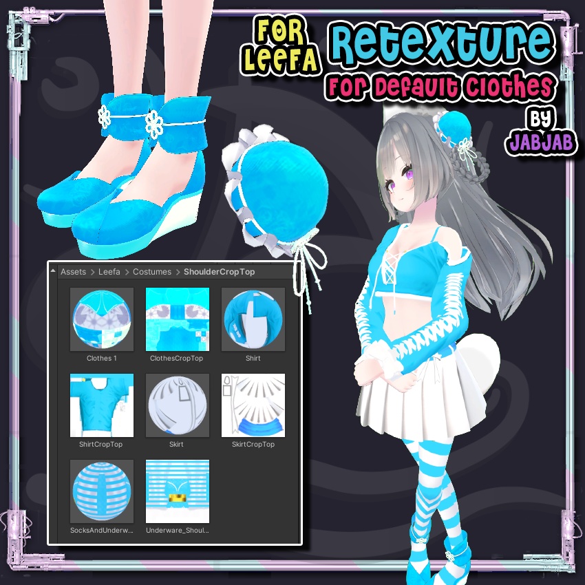 【LEEFAリーファ】❤ Crop Top + Skirt ❤