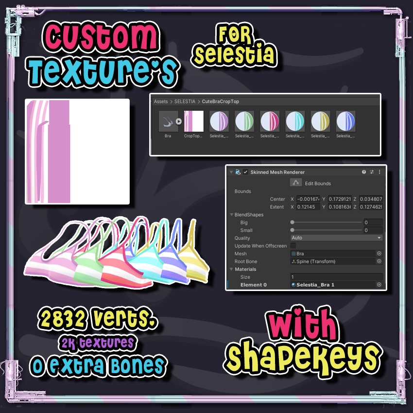 Cute Bra Croptop for Selestia