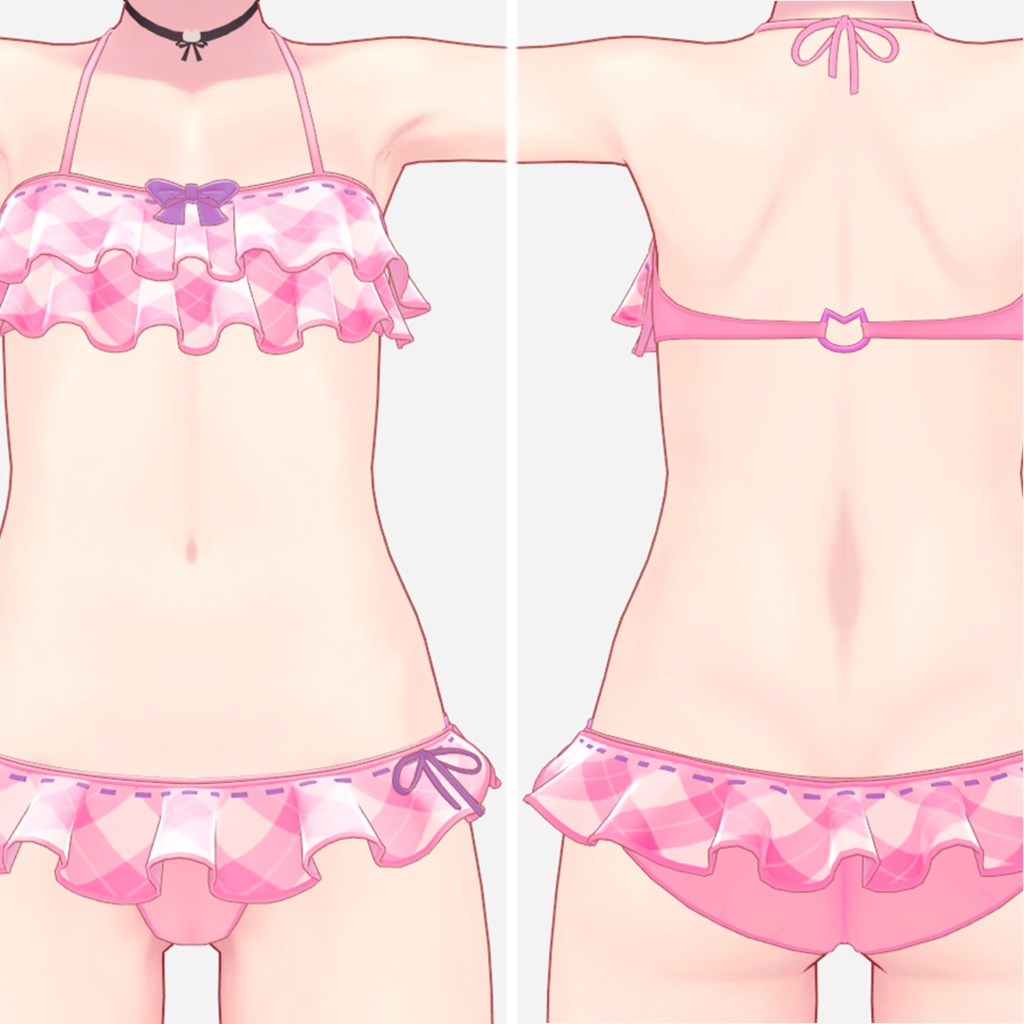 猫山苗ちゃん用みずぎセット