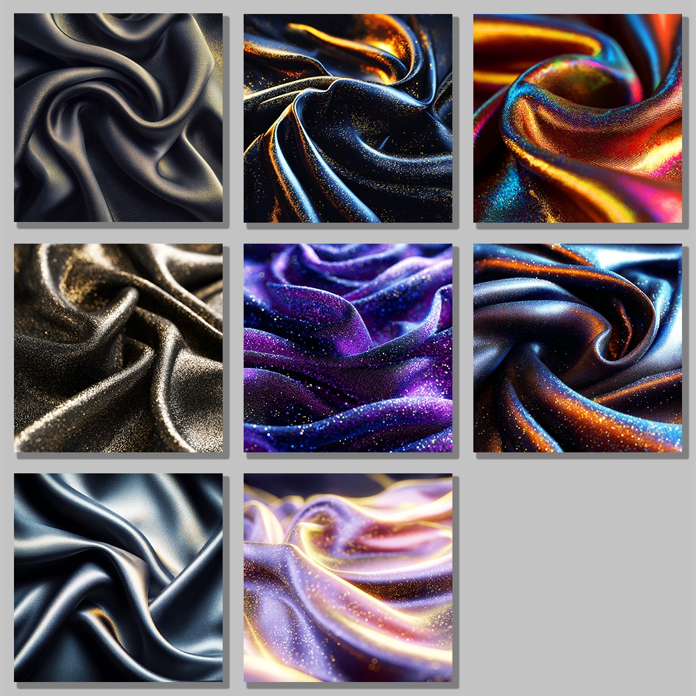 【配信・サムネ向け】シルク×ラメ|高級光沢テクスチャ素材集