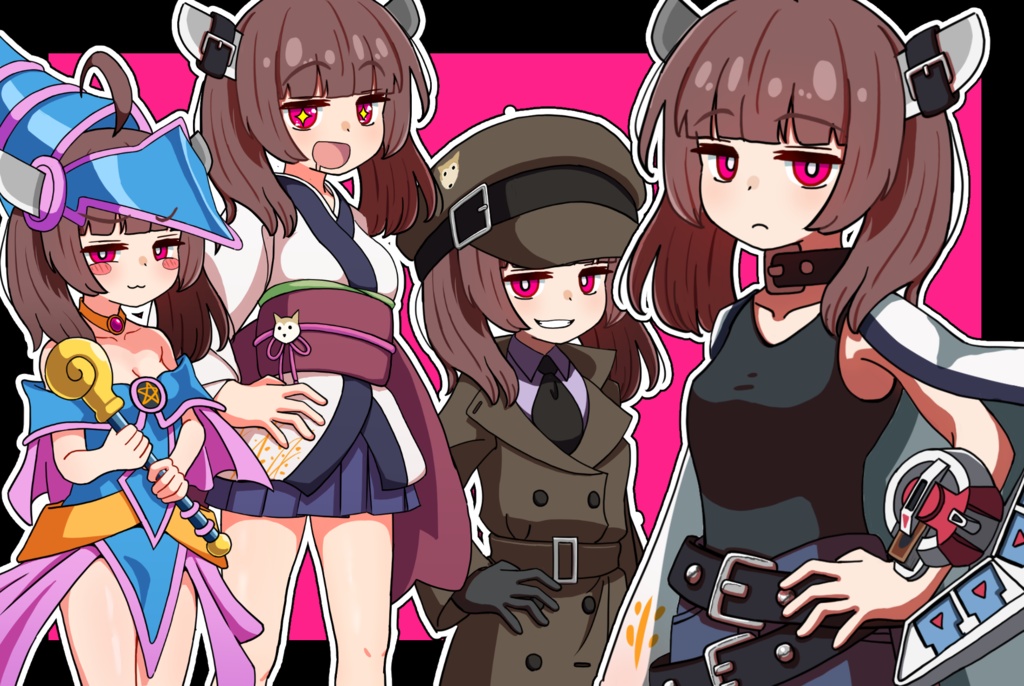 決闘者きりたんの立ち絵【東北きりたん立ち絵素材】
