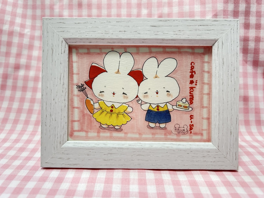 原画 カフェ☆くま うさぎ
