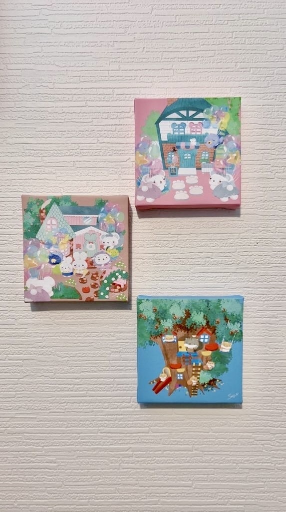 キャンバスボード 3種(ナンバリング付き1~9)