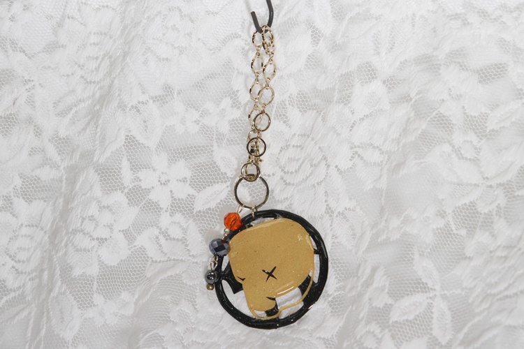 漢字モチーフ切り絵バッグチャーム【試作品】