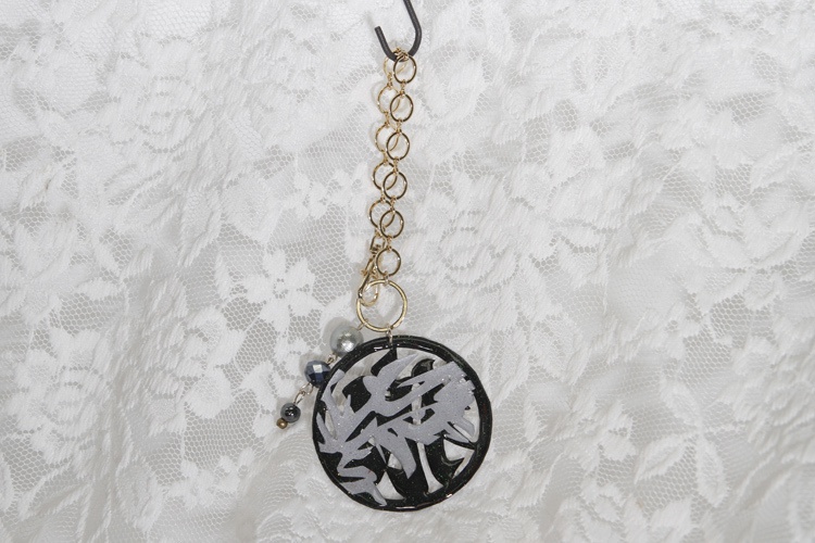 漢字モチーフ切り絵バッグチャーム【試作品】