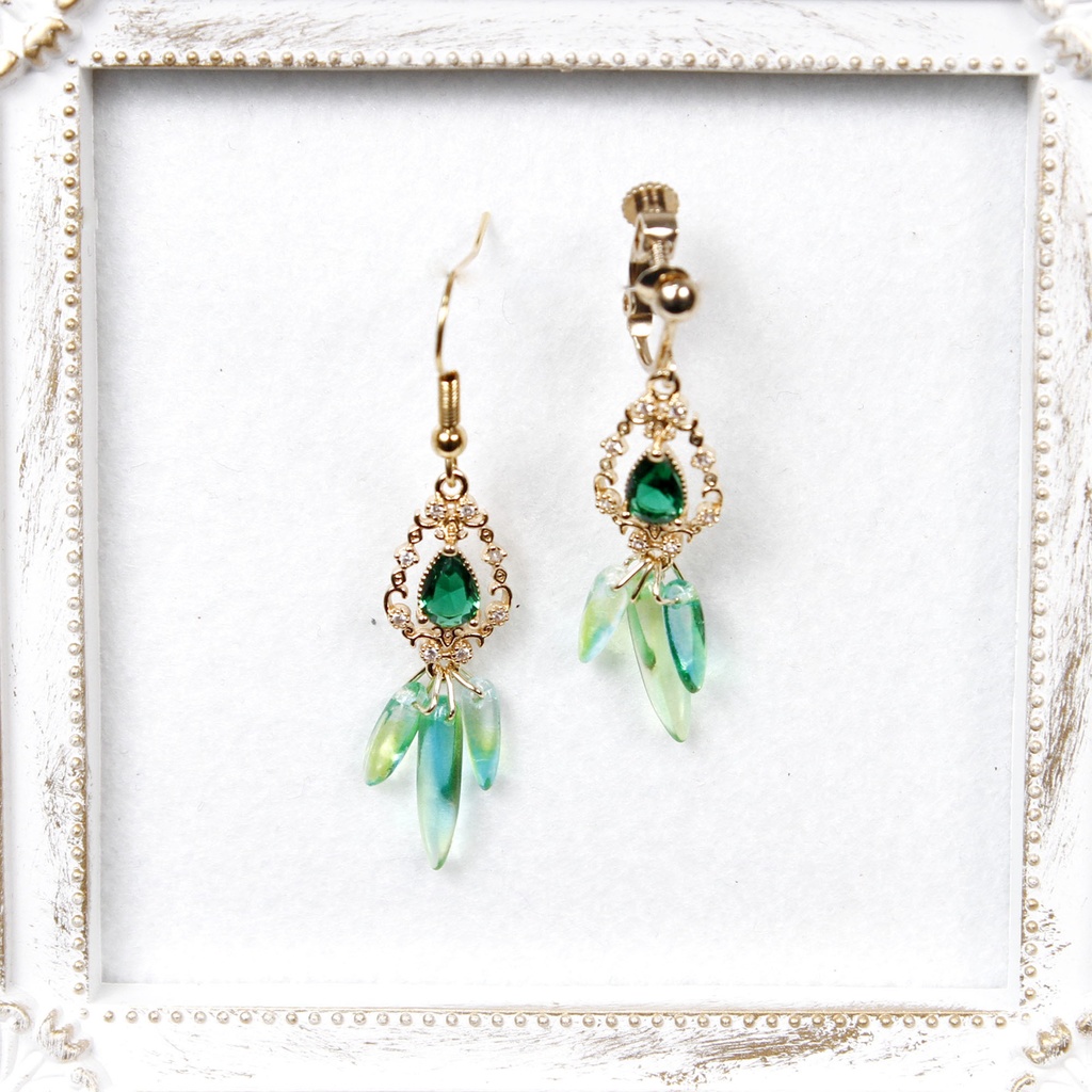 【ピアス】推し色イヤーアクセ(アンティーク)