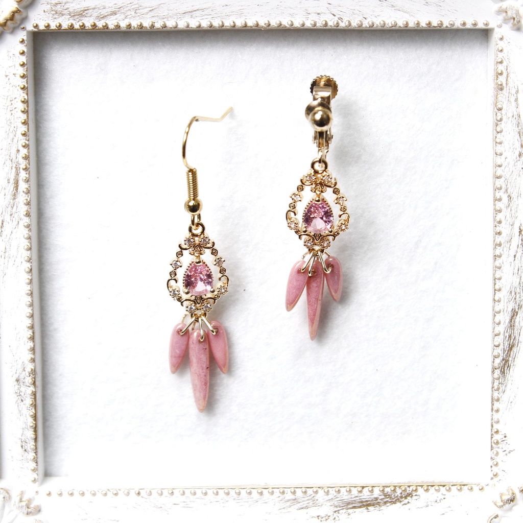 【ピアス】推し色イヤーアクセ(アンティーク)