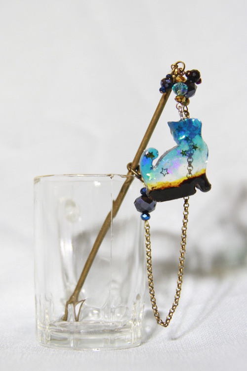 にゃんこ簪【デザインおまかせ】