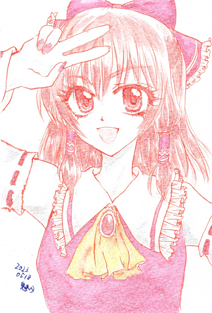 【東方】ポストカード原画