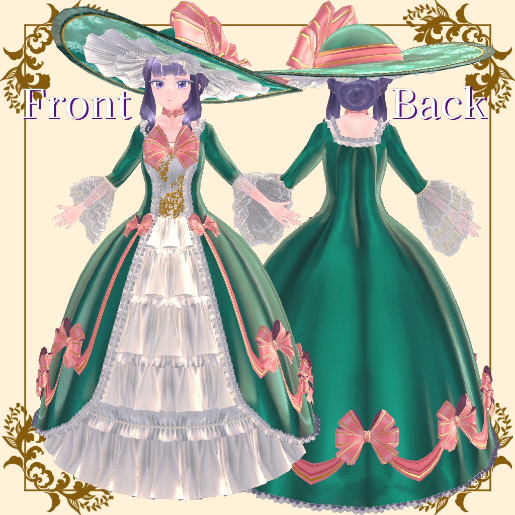 【無料】オリジナル3Dモデル「Lavendia」