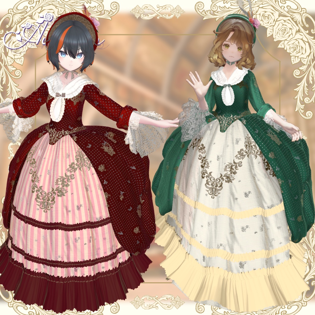 【Marycia対応追加セール】【10アバター対応】PolonaiseDress