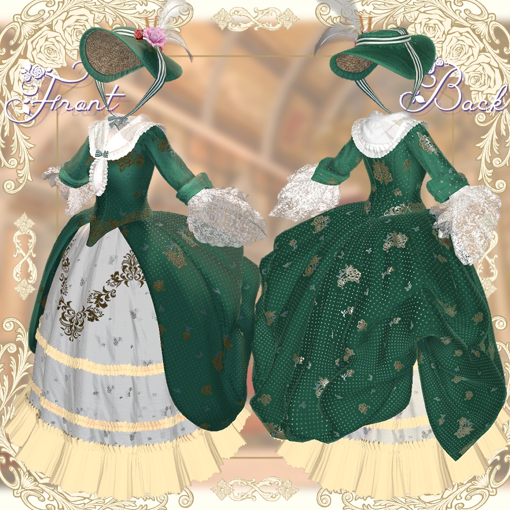 ✨販売記念セール✨【9アバター対応】PolonaiseDress