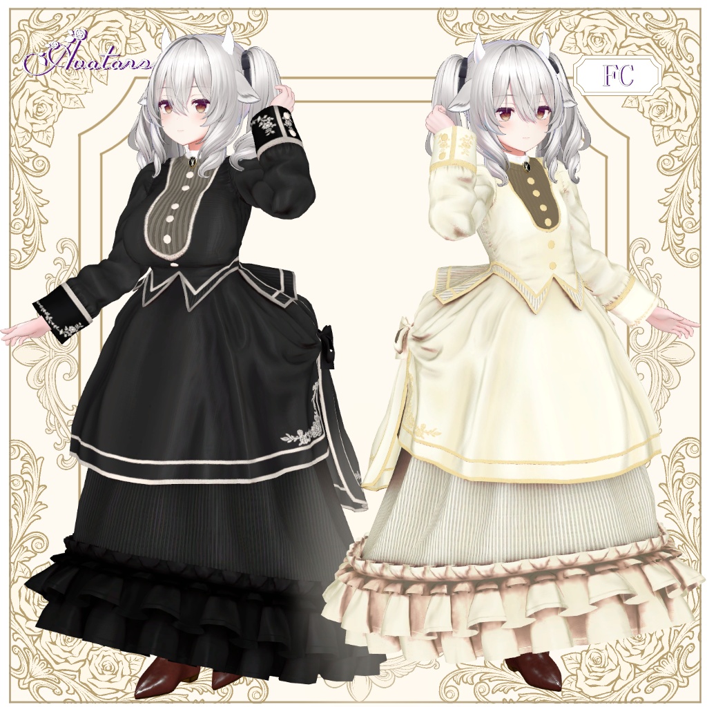 【発売記念セール】PostillionBustleDress【17アバター対応】