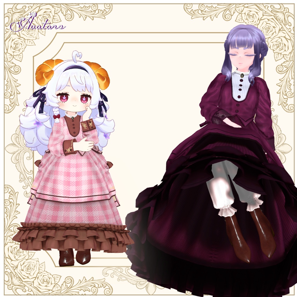 【発売記念セール】PostillionBustleDress【17アバター対応】