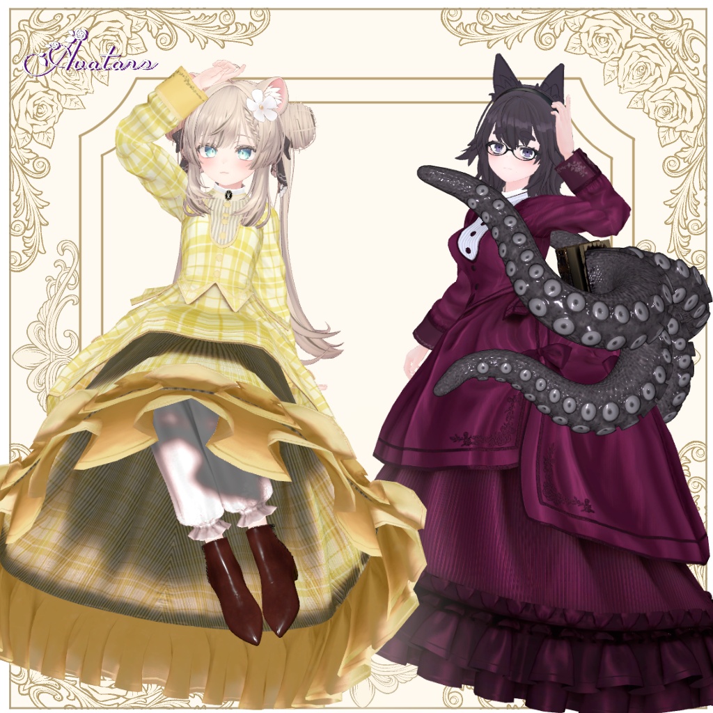 【発売記念セール】PostillionBustleDress【17アバター対応】