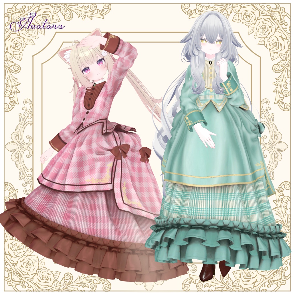 【発売記念セール】PostillionBustleDress【17アバター対応】