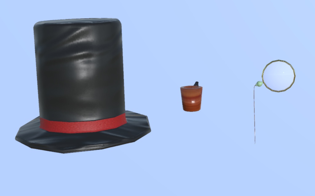 紳士セット(帽子、モノクル、パイプ)