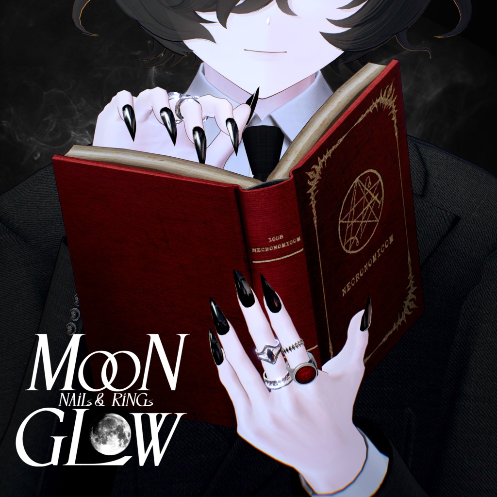 【14アバター対応】Moonglow Nails&Rings