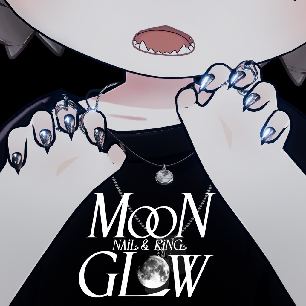 【14アバター対応】Moonglow Nails&Rings