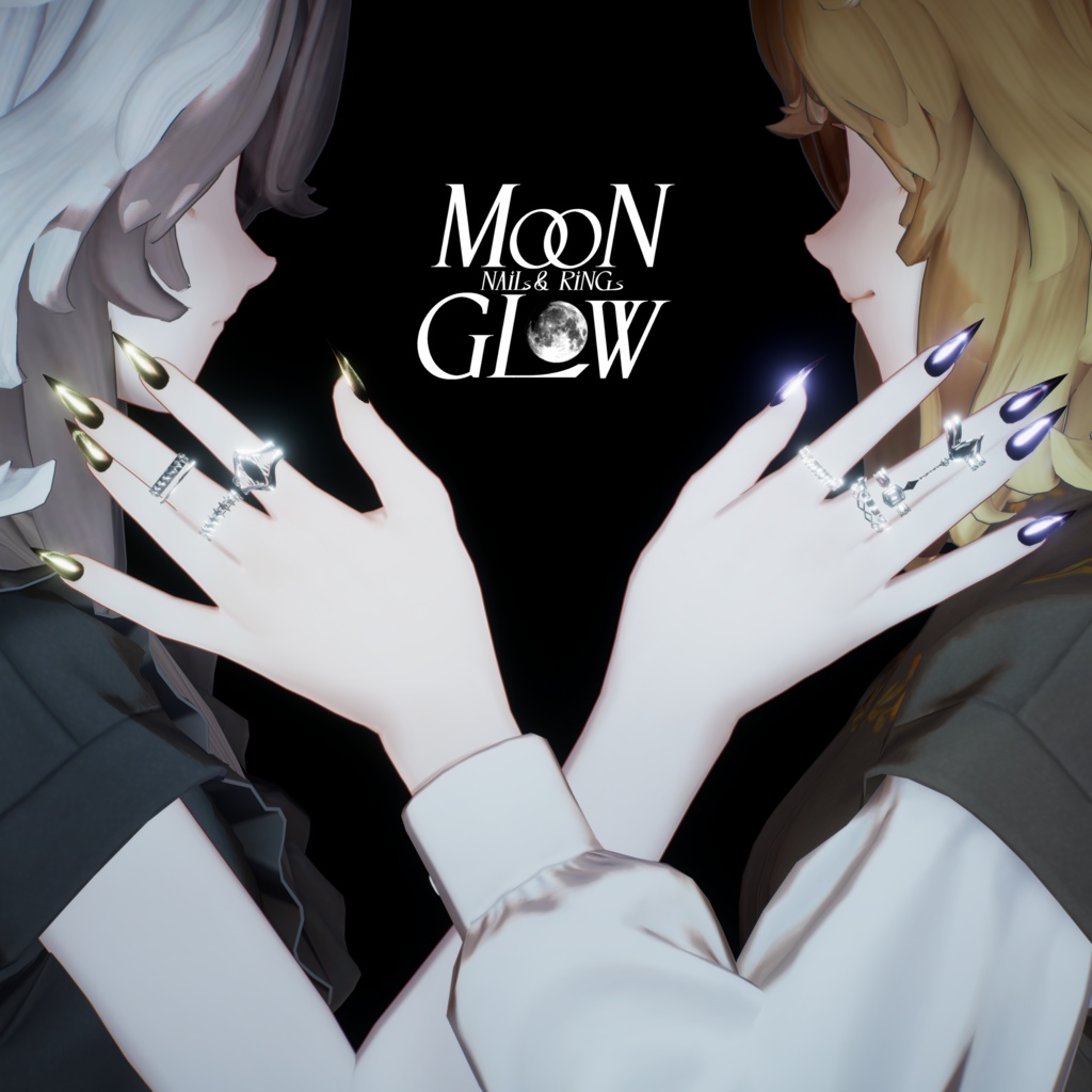 発売記念SALE!【9アバター対応】Moonglow Nails&Rings