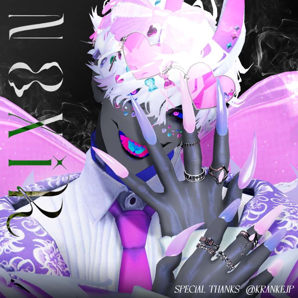 発売記念SALE!【9アバター対応】Moonglow Nails&Rings