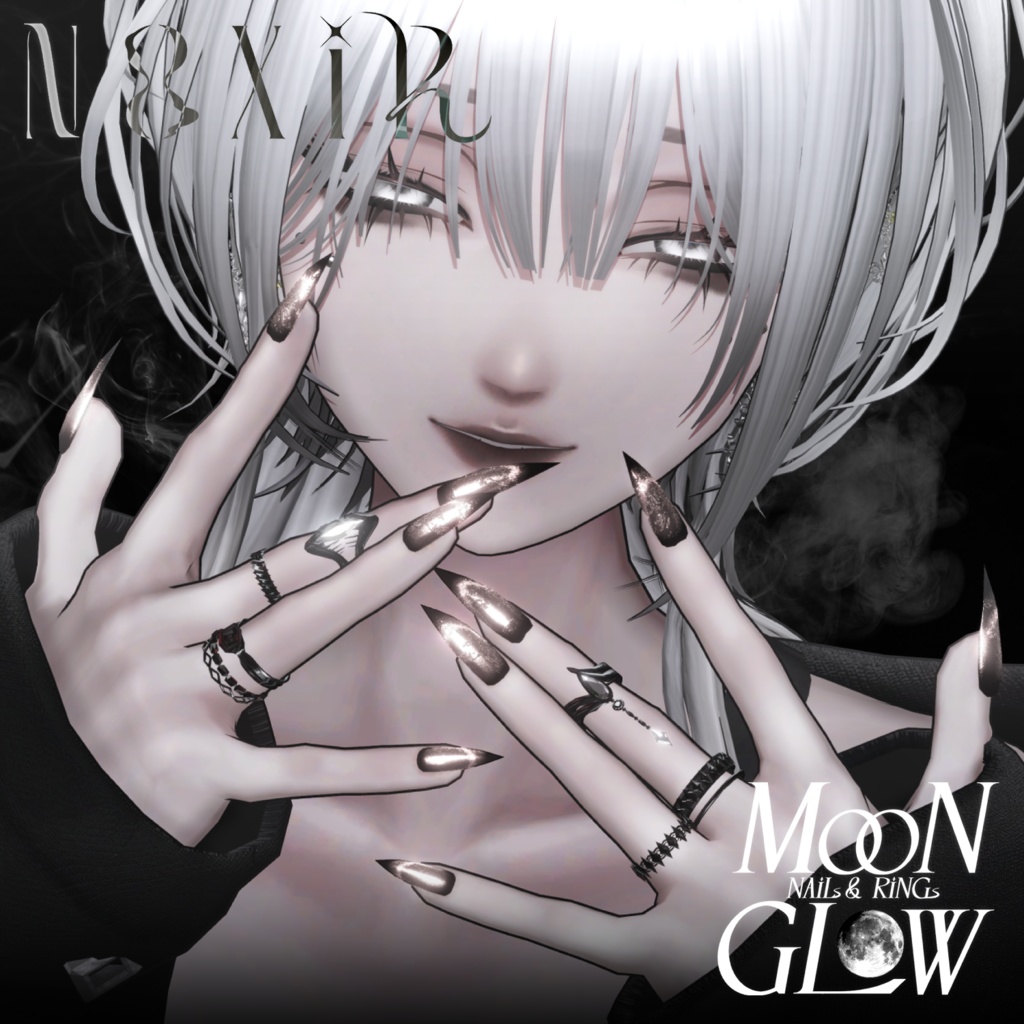 発売記念SALE!【9アバター対応】Moonglow Nails&Rings