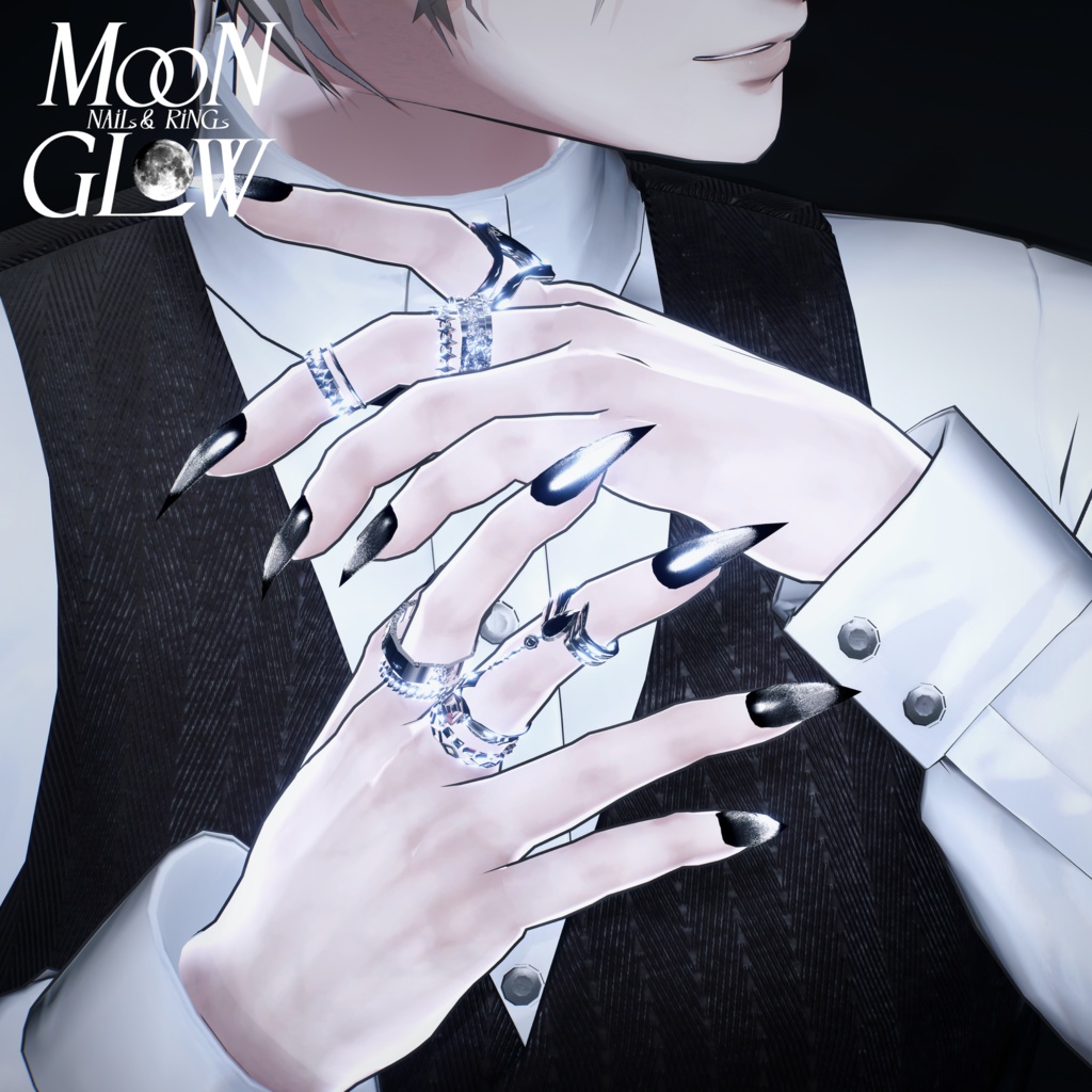 発売記念SALE!【9アバター対応】Moonglow Nails&Rings