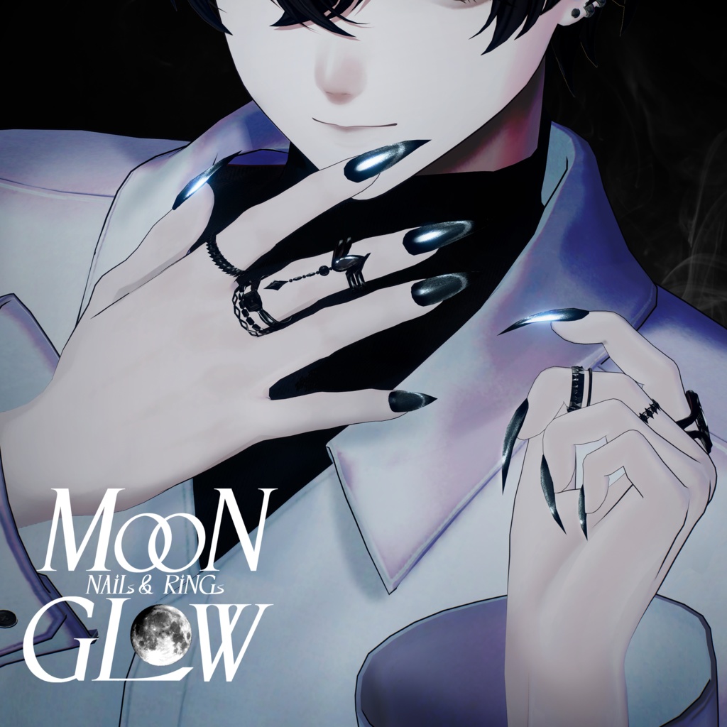【14アバター対応】Moonglow Nails&Rings