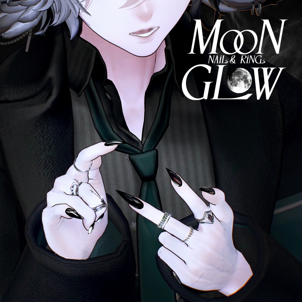 【14アバター対応】Moonglow Nails&Rings