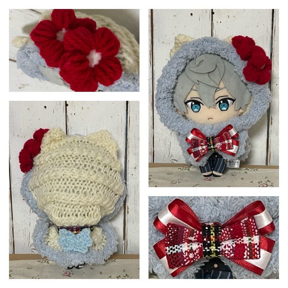 ぬいぐるみ用 えんじぇるにゃんこケープ