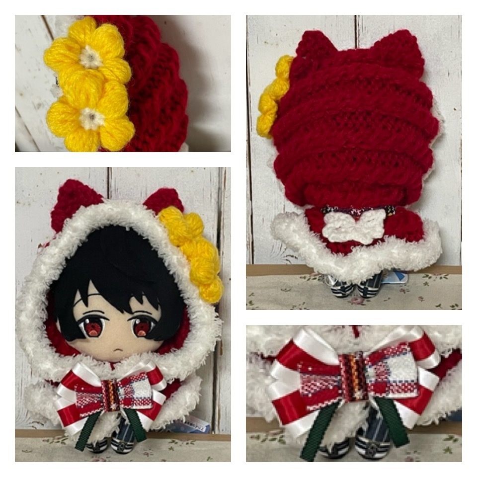 ぬいぐるみ用 えんじぇるにゃんこケープ