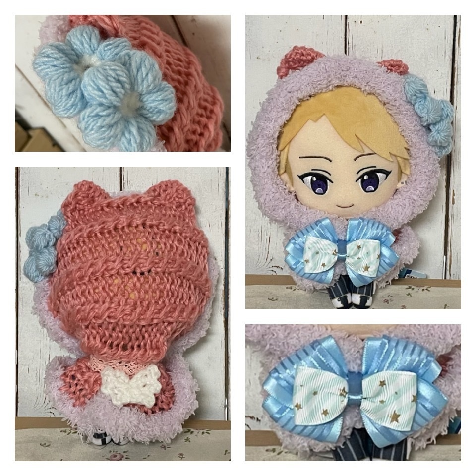 ぬいぐるみ用 えんじぇるにゃんこケープ