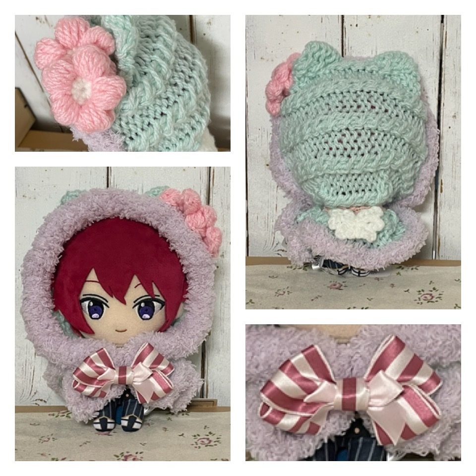 ぬいぐるみ用 えんじぇるにゃんこケープ