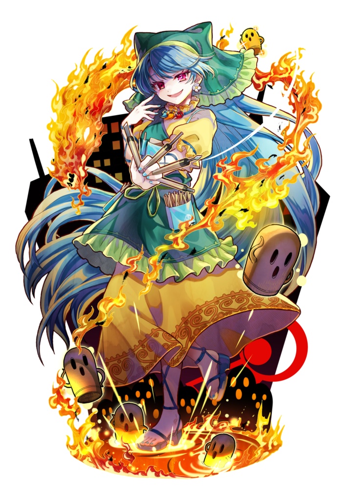 邪神埴安神ハガキサイズアクリルスタンド