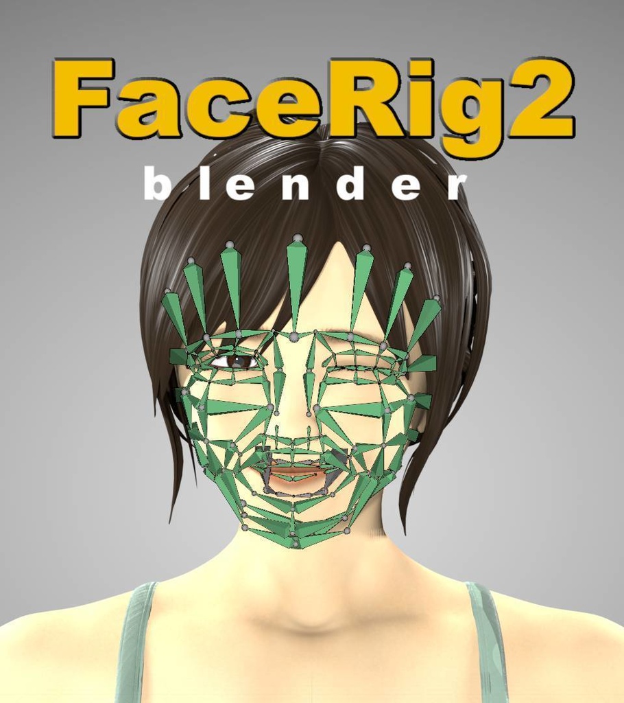 FaceRig2 : blend file（Blender Version2.90）※revision20201121