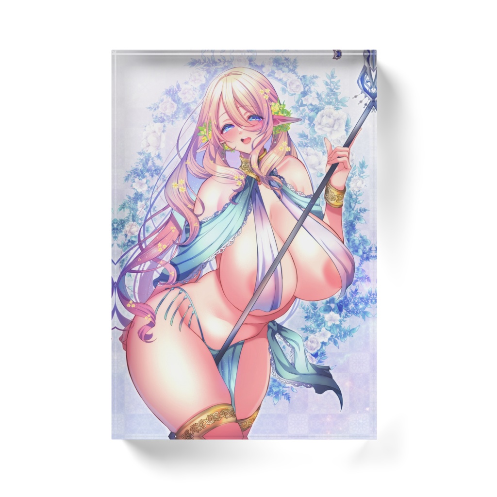 エルフさんアクリルブロック