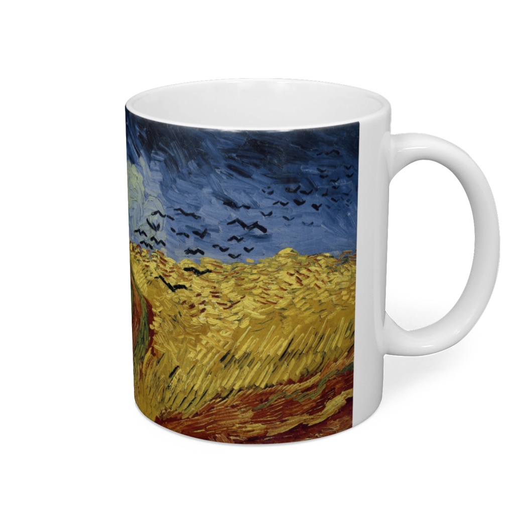 【ゴッホ】カラスのいる麦畑 [マグカップ/コップ/食器]