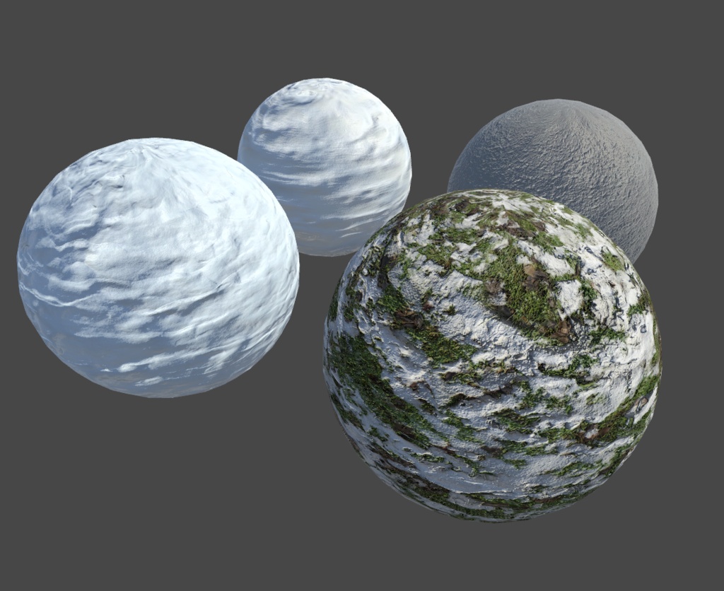 【無料/Free】Snow Materials