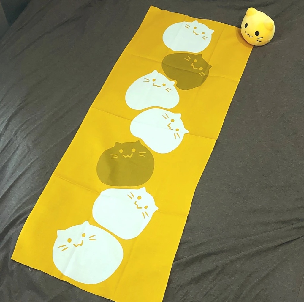 もちもちにゃんぷっぷー 手ぬぐい