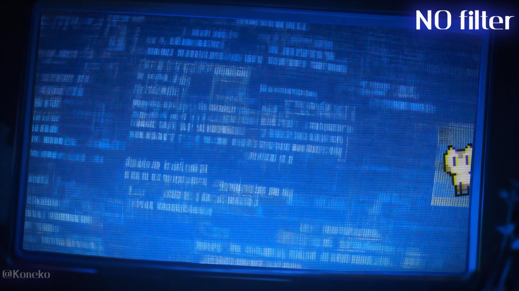 動く背景·被験体の恋人・スクリーン中xヤンデレxエレクトロx文字化けxバーチャル/配信背景・VTS&Shoost フィルター
