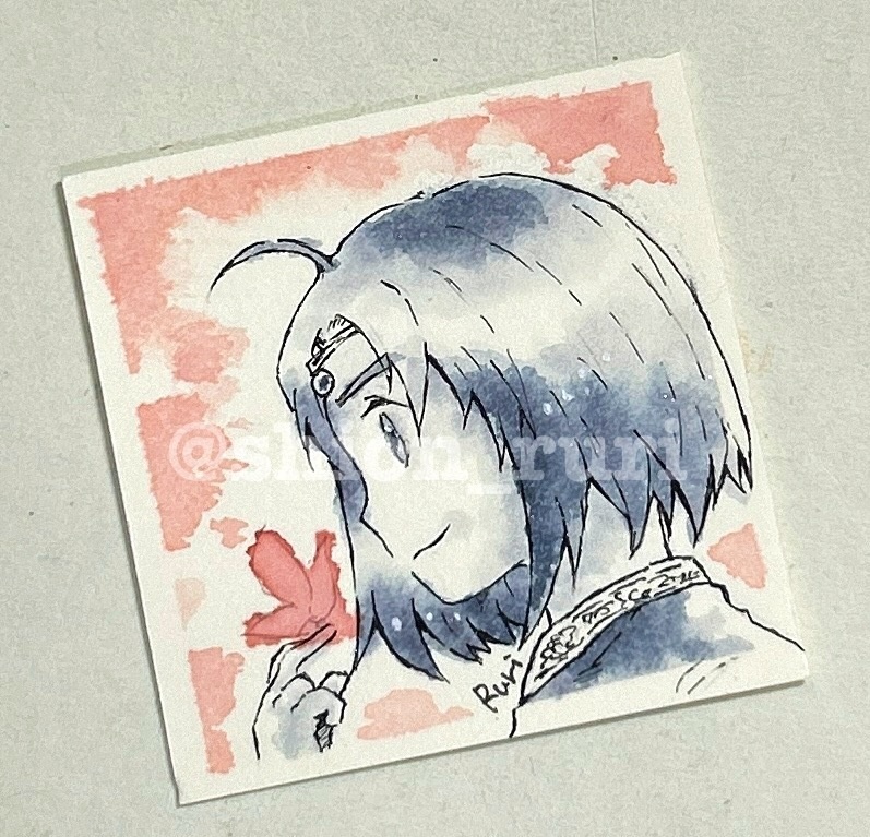 【ミニ原画】インクイラスト-オリジナル⑥-