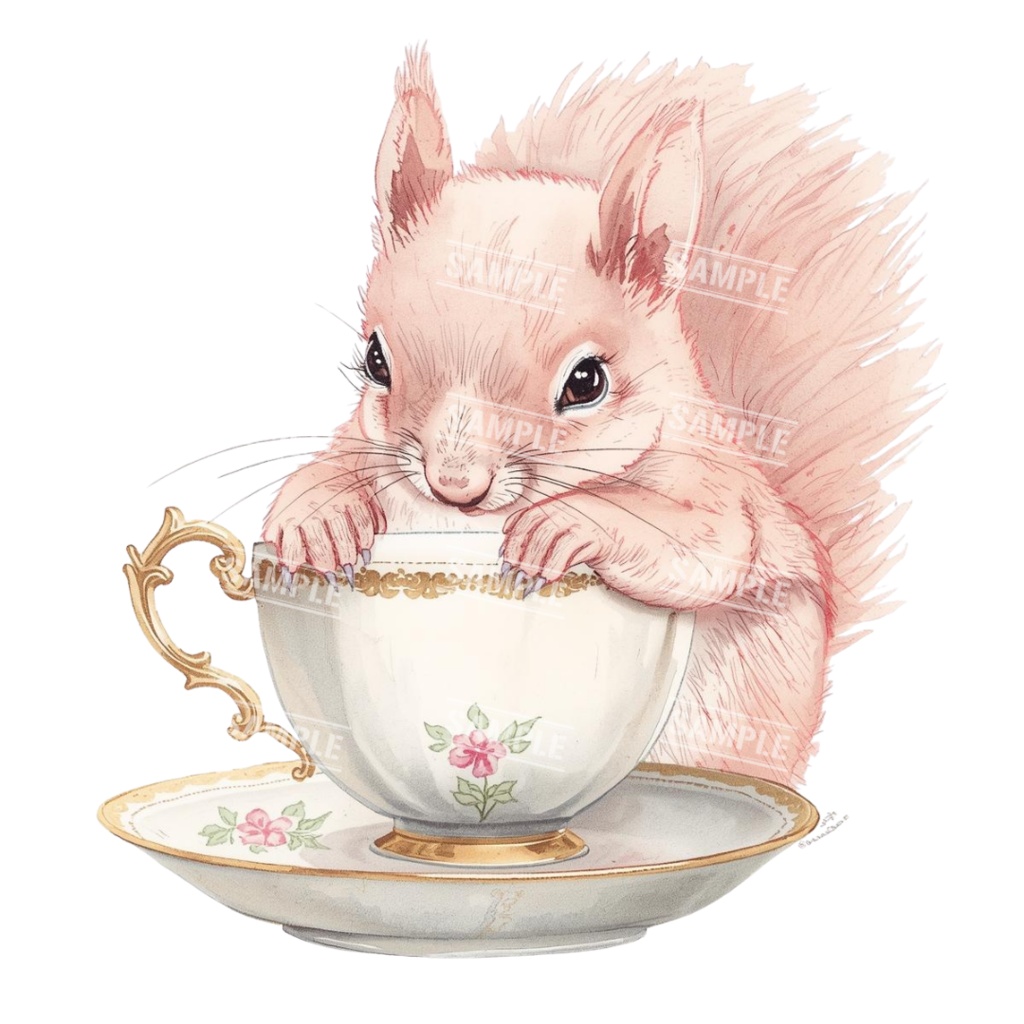 『baby animals(動物の赤ちゃん)』水彩画風 背景透過PNG素材 21点セット