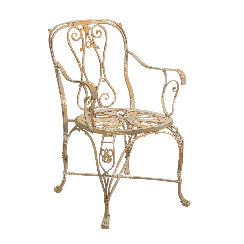 『chairs ~color ver.~』 水彩画風 背景透過PNG素材 39点セット