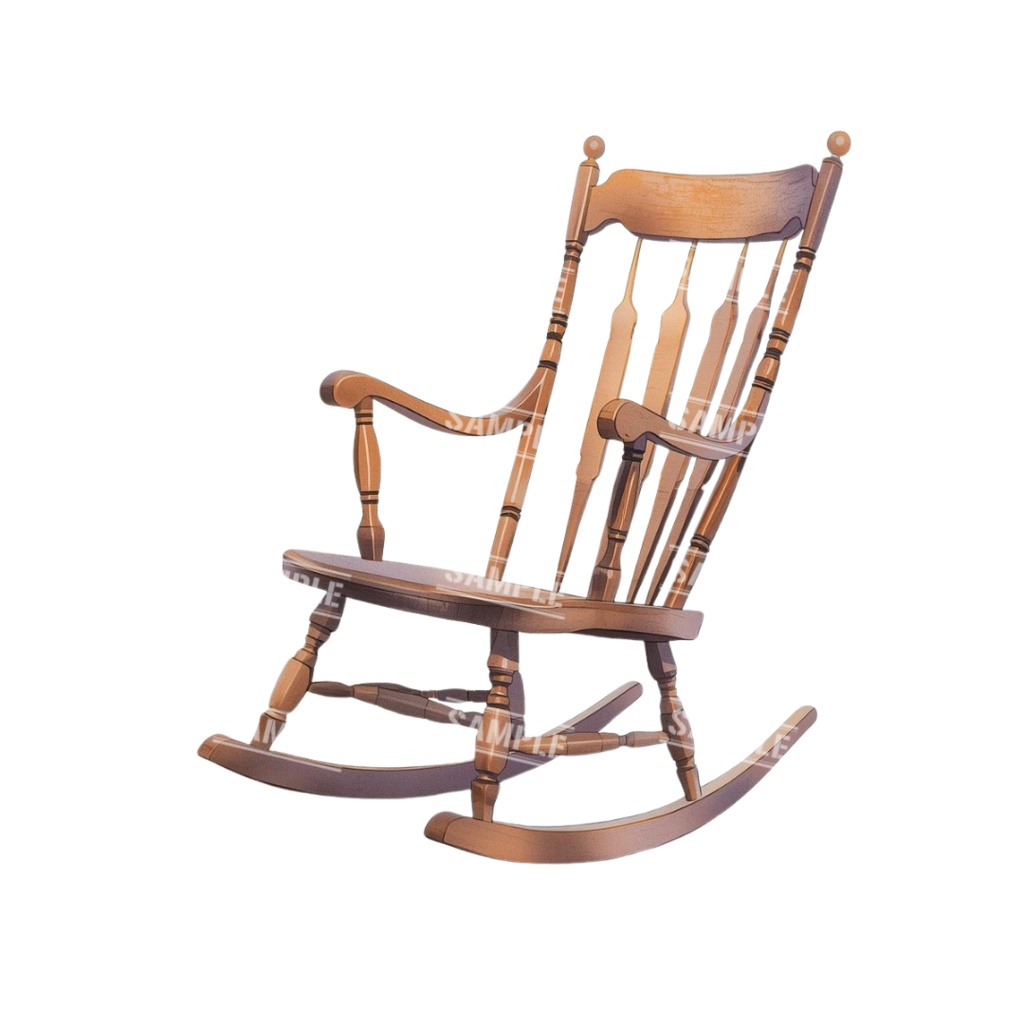 『chairs ~color ver.~』 水彩画風 背景透過PNG素材 39点セット