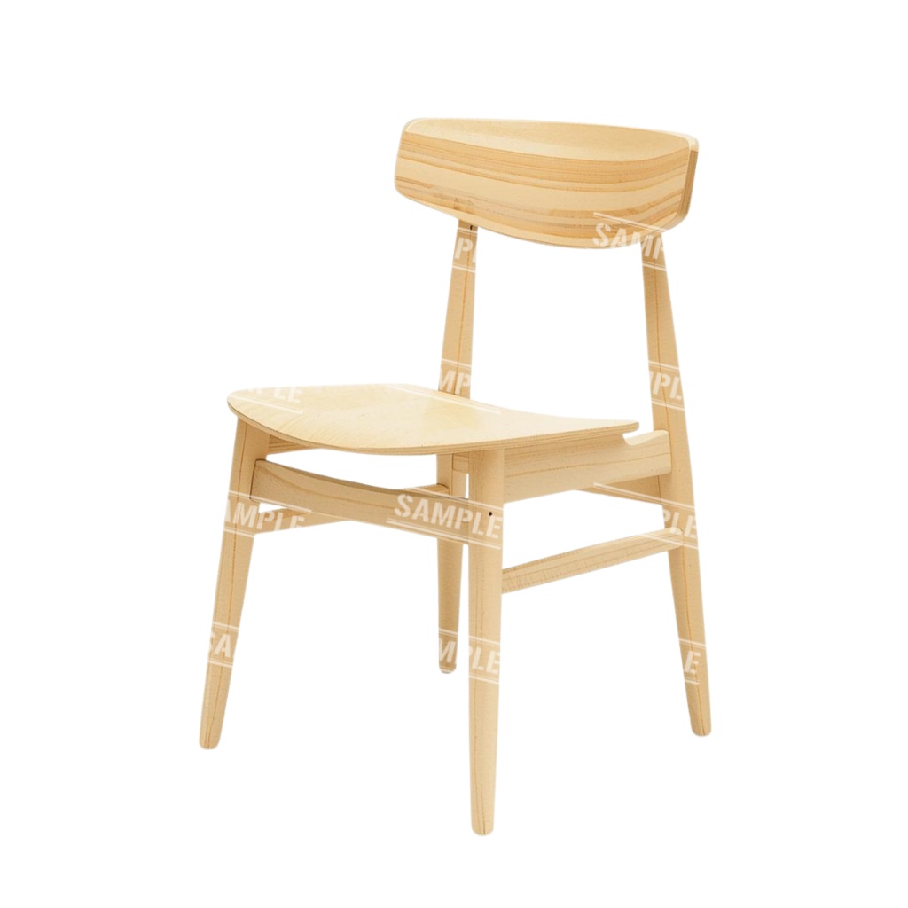 『chairs ~color ver.~』 水彩画風 背景透過PNG素材 39点セット